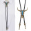 Classical Cattle Skull Pendant Necktie Soft PU-Ancient bronze 3