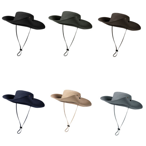 Sun Hat Wide Brimmed Lightweight Foldable For-Army Green 1