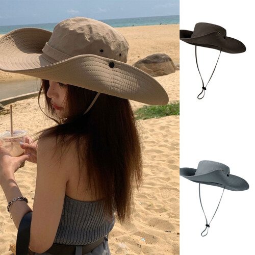 Sun Hat Wide Brimmed Lightweight Foldable For-Army Green 2
