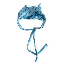 Popular Devil Horn Hat Fun Dotted Pattern Anime Pullover-Blue