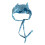 Popular Devil Horn Hat Fun Dotted Pattern Anime Pullover-Blue 1