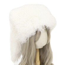 Thermals Fleece Lined Winter Cap For Outdoor Sports-White