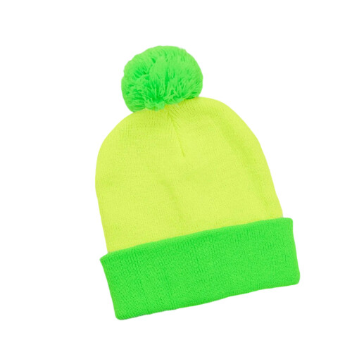 Thick Winter Cap Color Block Stretchy Pullover Hat Warm-5