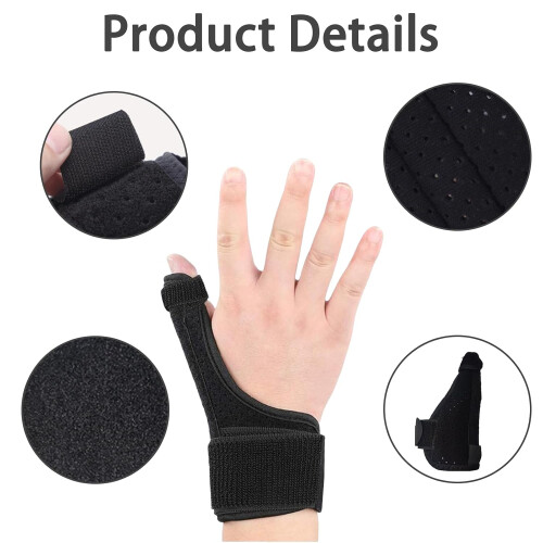 2 Packs Thumb Wrist Support Brace, Adjustable for Wrist and Thumb Support 2