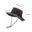 Foldable Sun Hat Cotton Blend Ventilated Design-Wine red 4