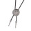 Mature Star Bolo Tie Soft PU Rope Adjustable-Ancient silver 1
