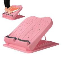 Slant Board for calf stretching, fitness incline stretching board, portable fitness equipment pink