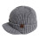 Trendy Cable Knit Equestrian Winter Hat Double Layered Ear-Gray 1