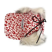 Thicken Liner Trapper Hat Protective Ear Flaps-Embroidery pink