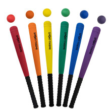 BonkerballSet Robust foam, baseball bat size and weight Reduced bounce, good flight characteristics 6 colors multicolored