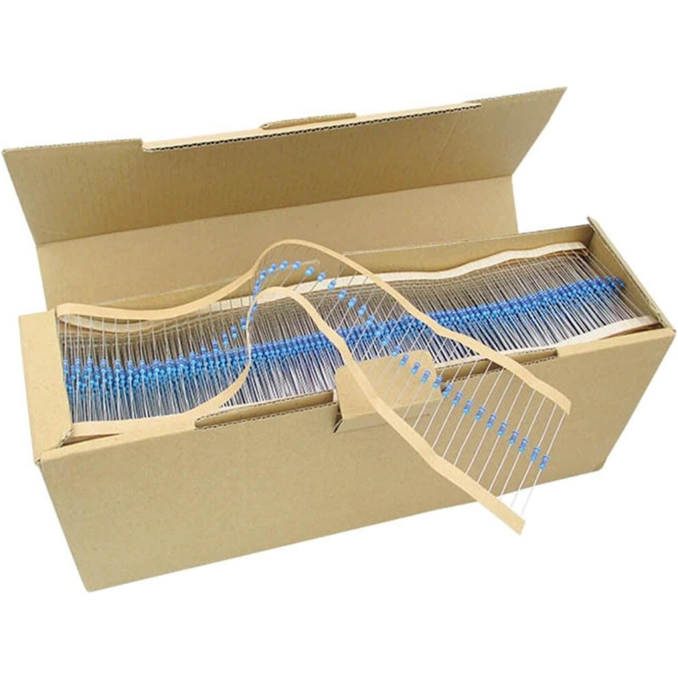 640 Pieces 64 Values 1R 10Mr 1/6W 1 Percent Metal Film Resistors, Sorted Kit Set Resistors Ref: 3279 9119770460738