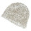 Shimmering Pullover Hat Comfortable Hollowed Brimless Hat-White 1