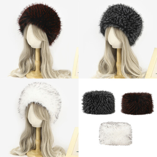 Reversible Winter Knit Hat Thermals Insulation-White 2