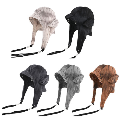 Distressed Tie Dye Design Hat Soft Cotton Breathable-khaki 1