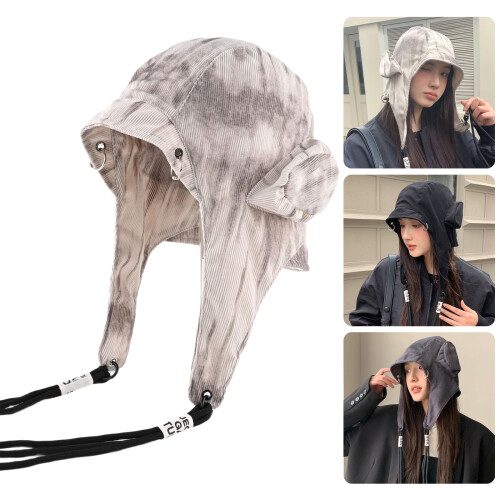 Distressed Tie Dye Design Hat Soft Cotton Breathable-khaki 2