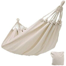 Outdoor camping hammock with rollover prevention, garden swing bed for fatigue relief, easy to store and carry.