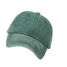 Cool Snapbacks Hat Wash Fabric Baseball Hat For-Black Green