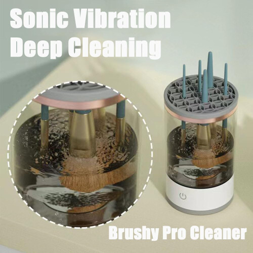 Electric Makeup Brush Cleaner with Automatic Spin for Deep Cleaning and Quick Drying All Sizes 1