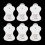 12pcs/6Pairs Replacement Electrode Pad for Omron Massagers Elepuls Long Life Pad 2