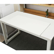 Waterproof Leather Desk Pad with Edge Protector, Extended Desk Mouse Pad, 70 x 40 cm, White