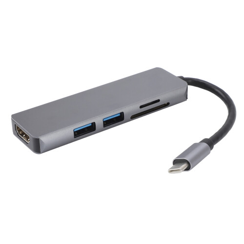 Type C Docking Station for Laptops & Tablets, 4K Support, Dual Card Reader 1