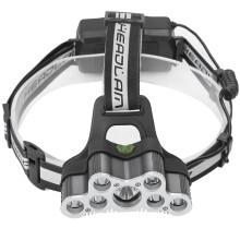 Wiederaufladbare Stirnlampe für Outdoor-Aktivitäten, wasserdichte Outdoor-Stirnlampe mit robustem Scheinwerfer, einstellbare Beleuchtungsmodi für