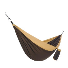 AntiRollover Camping Hammock, Swing for Outdoor Activities, Thickened Hanging Basket in Brown Color Brown A