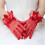 Lace Bowknot Trim Gloves for Bride Wedding Accessories-Red 1