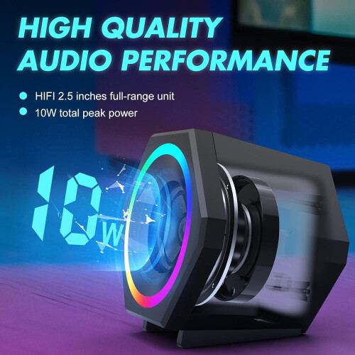 Σύστημα ήχου πολυμέσων, ηχεία υπολογιστή Surge Stereo Sound, μοναδικές θύρες ηχείων για 1
