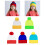 Popular Knitted Cap Color Block Design Warm Acrylic Pullover-2 3