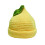 2000s Crochet Fruit Theme Hat Knitted Skull-Yellow lemon hat 1