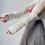 2pcs Outdoor Activity Sleeves Skiing Arm Protecting-White Pink 6