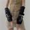 2pcs Outdoor Activity Sleeves Skiing Arm Protecting-White Pink 4