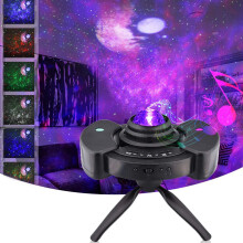 Interstellar Symphony, Galaxy Projector, Skab dit personlige univers med flerfarvekombinationer og stemmeaktiveret tilstand for en uforglemmelig nat.