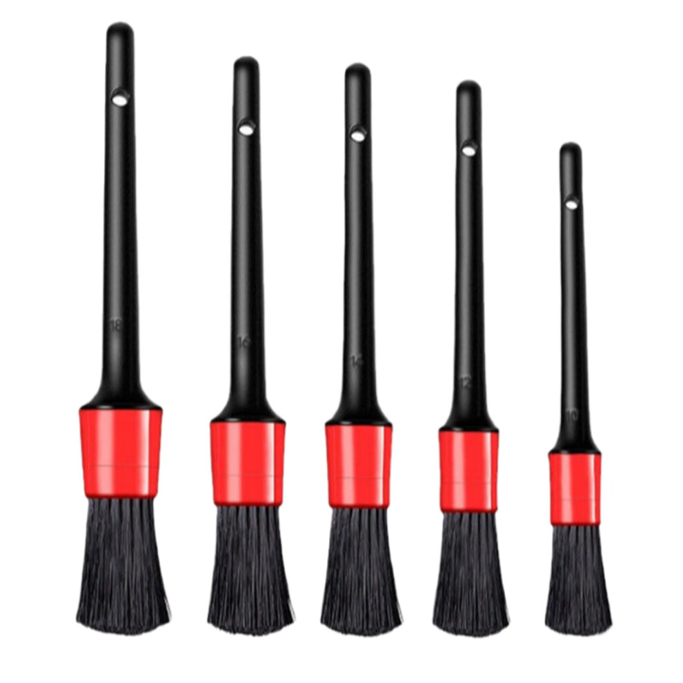 5Pcs Car Detailing Brush Set With Soft Scratch Bristles For Interior And Wheel Cleaning 9119770461919