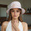 Fisherman Hat Foldable Sun Hat With Feminine Flower Touch-Blue 7