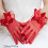 Lace Bowknot Trim Gloves for Bride Wedding Accessories-Red 4