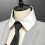 Stylish Removable False Collar with Neck Tie Front School 4