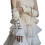 1pair Long Fingerless Oversleeves Warm Weaving-White Black 1