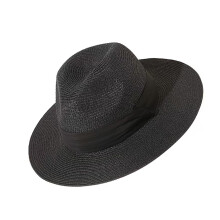 Bohemian Sunproof Hat Western Straw Hat Photography Hat-Black