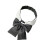 Faux Collar with Black Bowtie Front Lapel Blouse Detachable 1