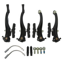 Mountainbike remklauwenset, gemaakt van aluminiumlegering voor uitstekende remprestaties en eenvoudige montage.