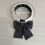 Faux Collar with Black Bowtie Front Lapel Blouse Detachable 3