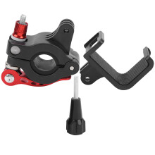 Fjernbetjeningsholder til cykel- og løbehjulsstyrstativ kompatibel med DJI RC2 Stabilizer roterbar metalklips med skridsikker silikonepude