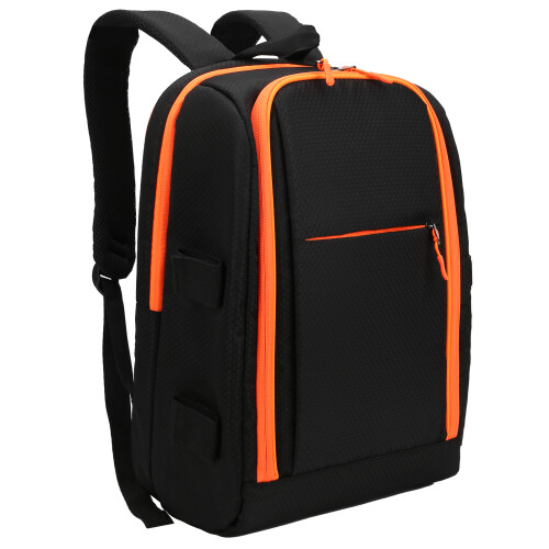 Photography Backpack With Grid Bag Inside Hook And Loop Fasteners Double Zipper Closure Shockproof Lining Compatibilities With All Major Brands 2