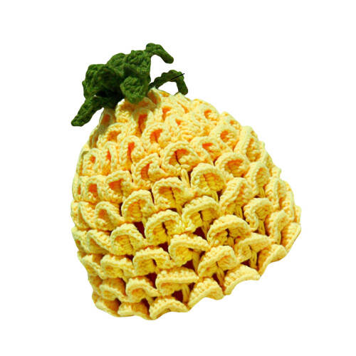 Stretchy Crochet Fruit Shape Hat Knitted-Big pineapple hat