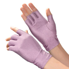 Women Sunblock Gloves Fingerless Driving-Bean paste color