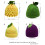 Stretchy Crochet Fruit Shape Hat Knitted-Big pineapple hat 4