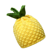 Soft 2000s Fruit Theme Crochet Hat Warm-Fourleaf pineapple