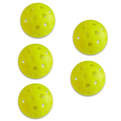 5er-Pack Pickleballs für drinnen und draußen, 74 1